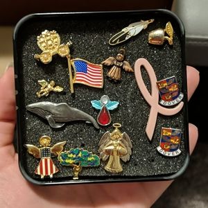 Assorted pins